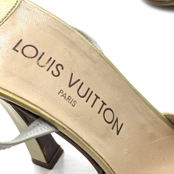 Louis Vuitton Patent Leather Slingbacks - Picture 6 of 8